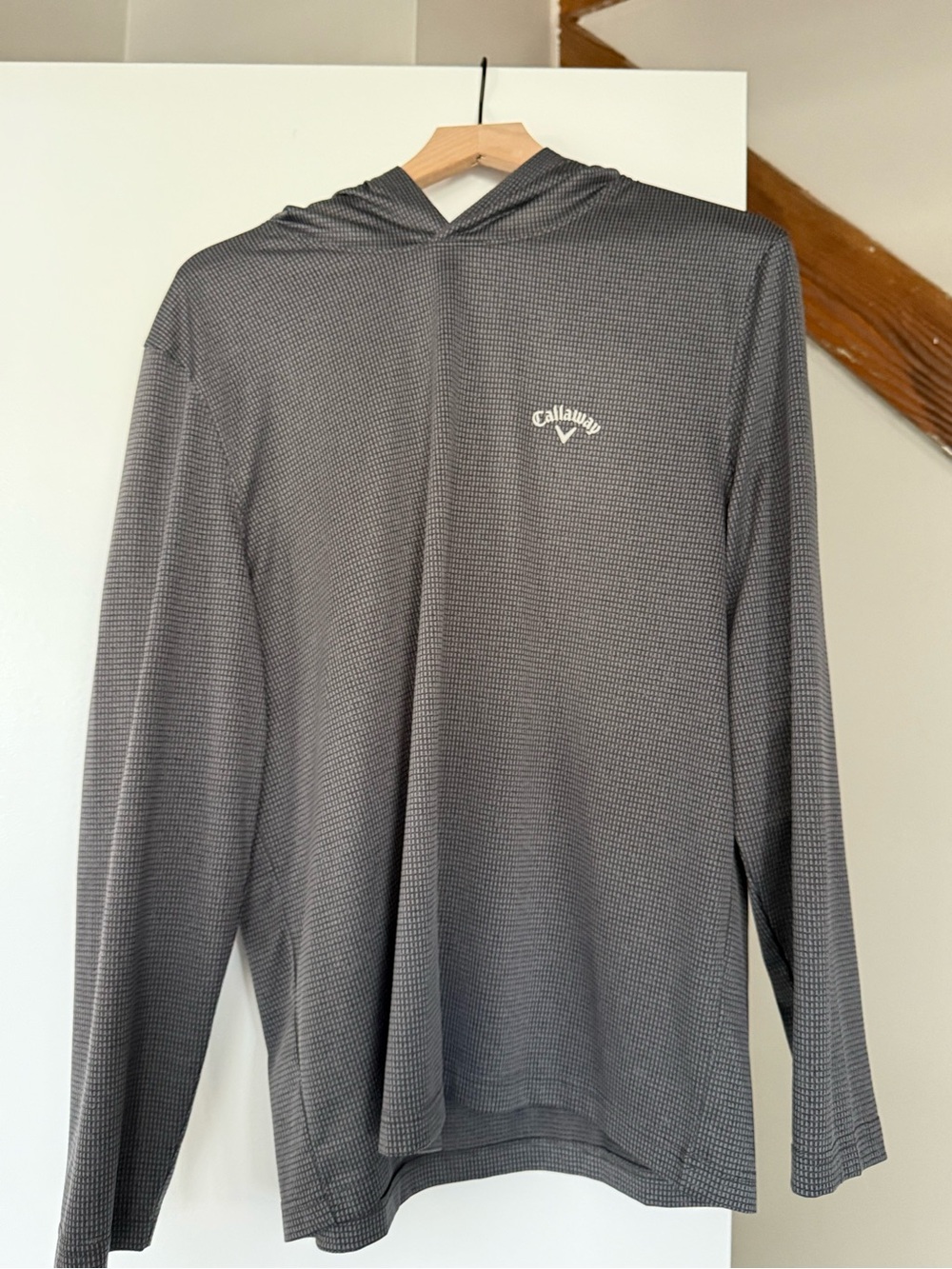 Callaway Men's Charcoal Hooded Long-Sleeve Golf Top